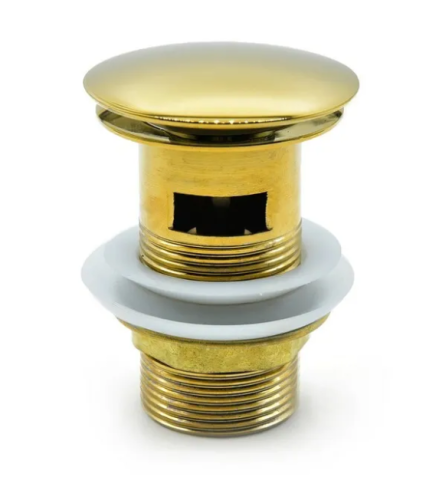 Донный клапан с переливом Thermofix (DZ-6G), цинк золотой